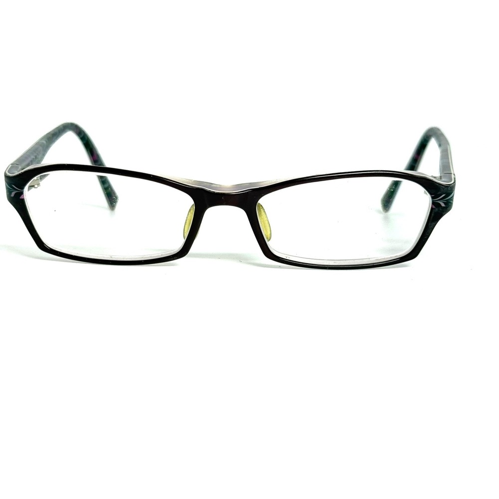 ProDesign Denmark 1671 3032 Purple Floral Rectangle Eyeglass Frames 51-16-130